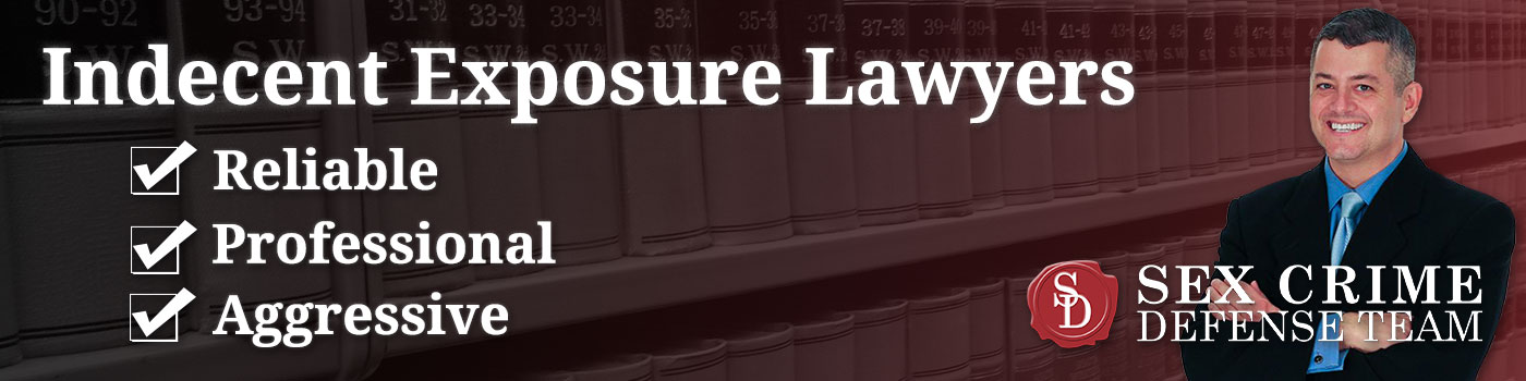 Indecent exposure lawyers banner image